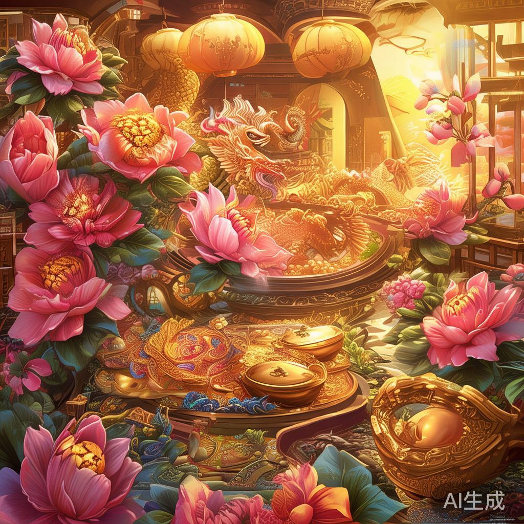 电子花开富贵这款游戏背后，还融入了丰富的中国传统文